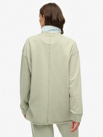 Superdry Studios Crew Sweatshirt, Dusty Sage - view 2, Dusty Sage