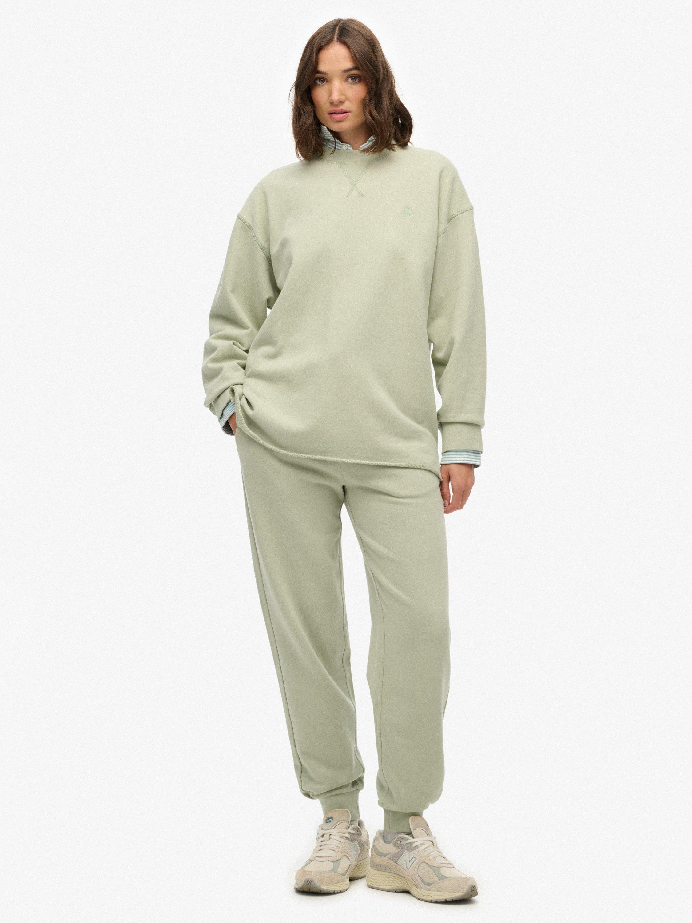 Product image 3 of 5, which shows Superdry Studios Crew Sweatshirt, Dusty Sage, 14