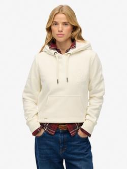 Superdry Finest Goods Relaxed Hoodie, Egret Cream, Egret Cream