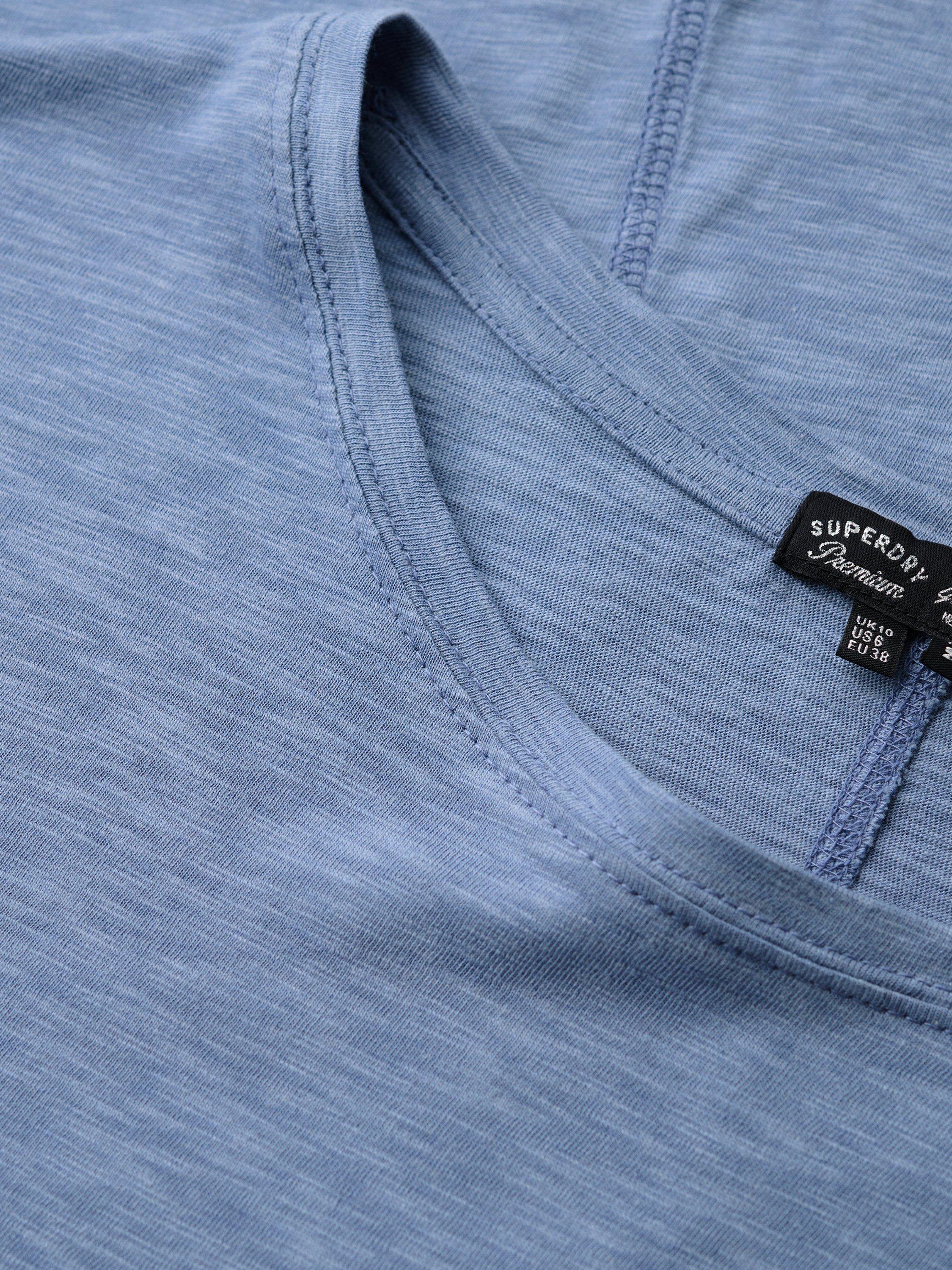 Product image 8 of 11, which shows Superdry Studios Dropped Shoulder T-Shirt, Tidal Blue, 10