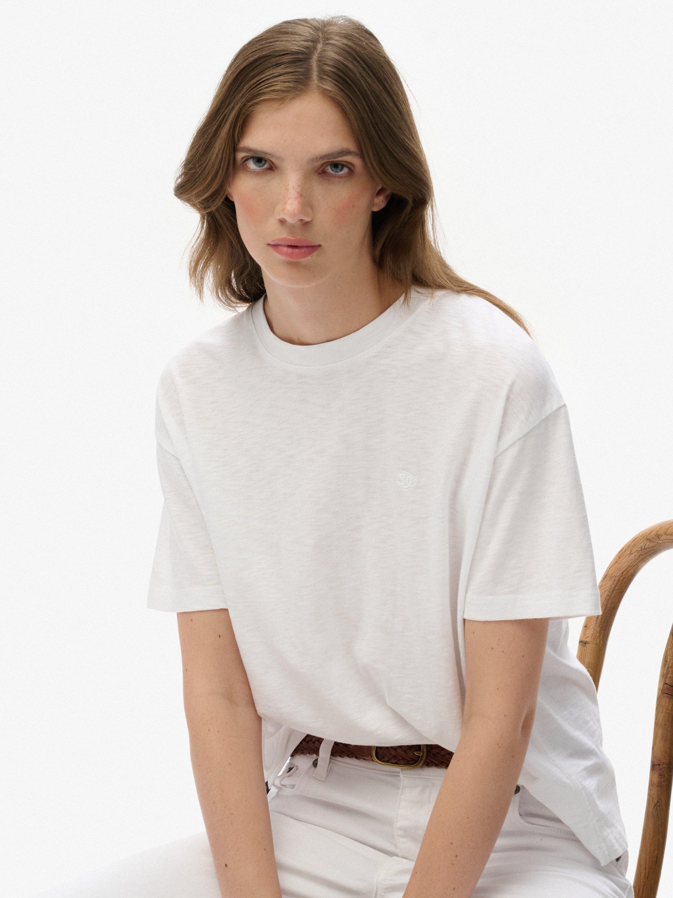 Product image 5 of 5, which shows Superdry Studios Crew T-Shirt, Optic, 14