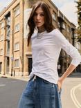 Baukjen Josephine Slim Fit Long Sleeve Top, Pure White