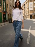 Baukjen Josephine Slim Fit Long Sleeve Top, Pure White