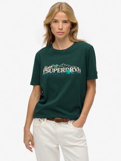 Superdry Outdoor Supply Co Relaxed T-Shirt, Enamel Green, Enamel Green