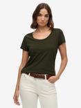 Superdry Studios Scoop Neck T-Shirt, Beetle Green