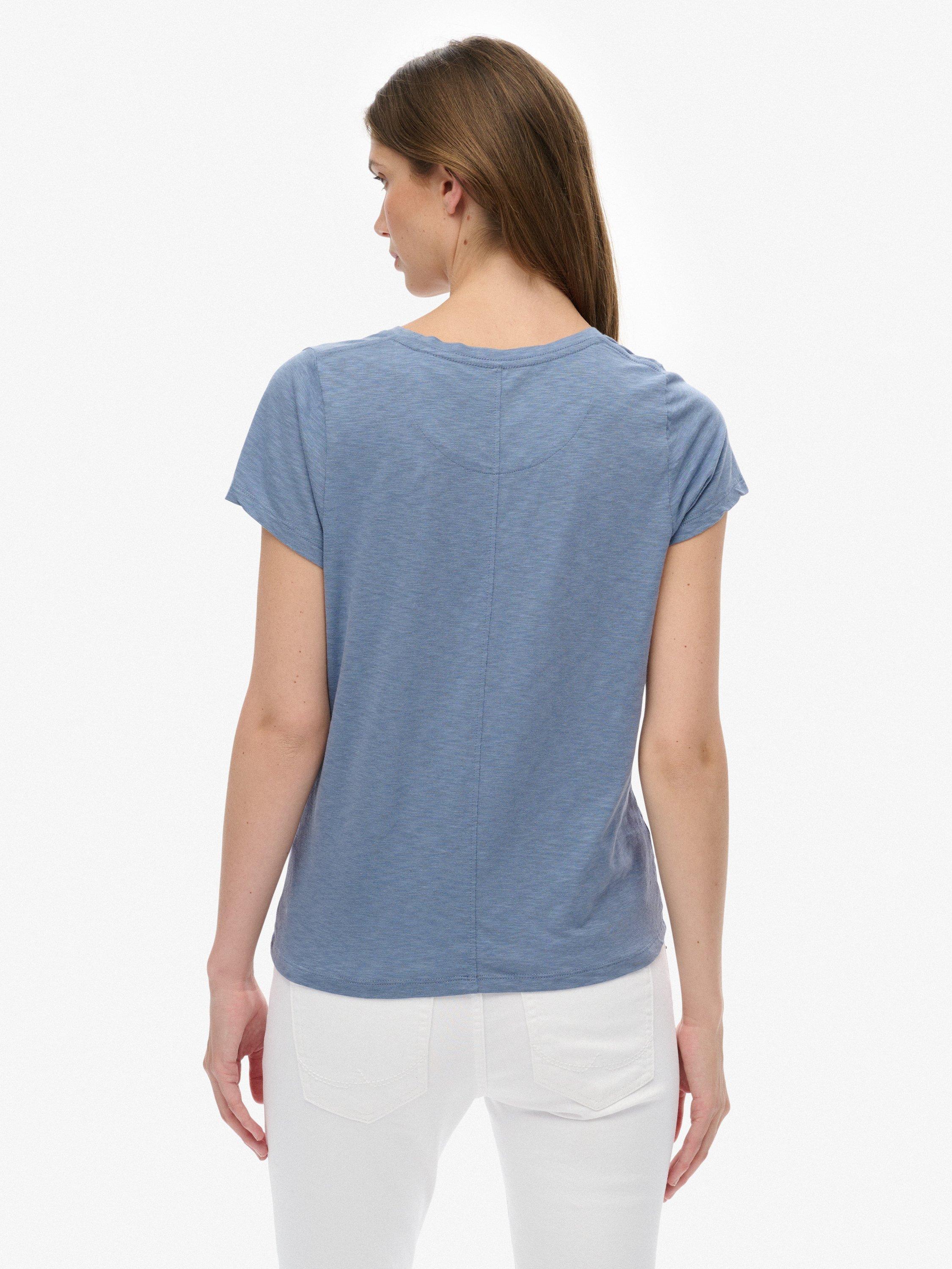 Product image 2 of 5, which shows Superdry Studios Scoop Neck T-Shirt, Tidal Blue, 8