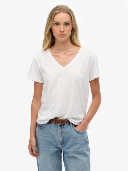 Superdry The Studios Slub Embroidered T-Shirt, Optic