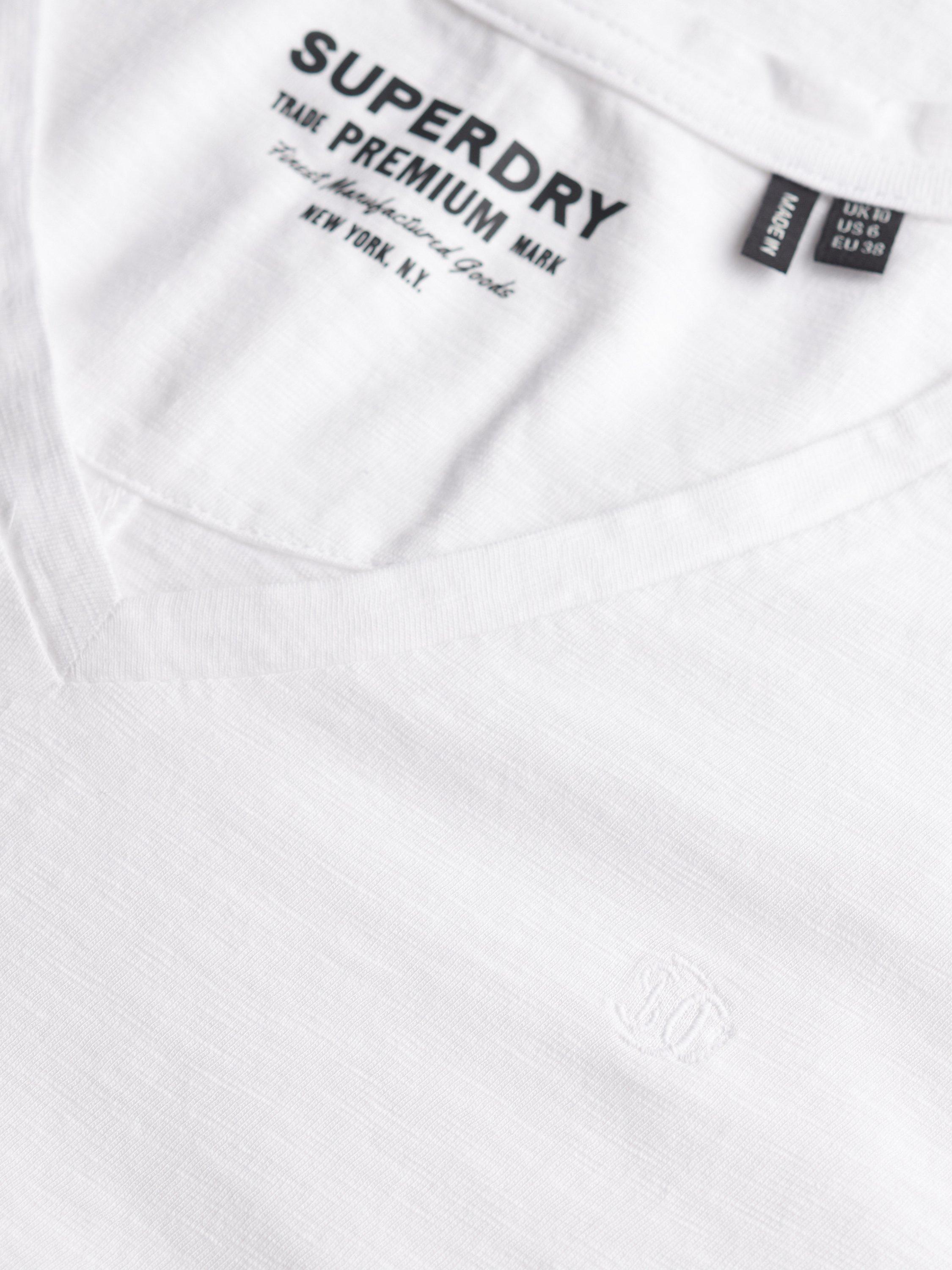 Product image 6 of 6, which shows Superdry The Studios Slub Embroidered T-Shirt, Optic, 12