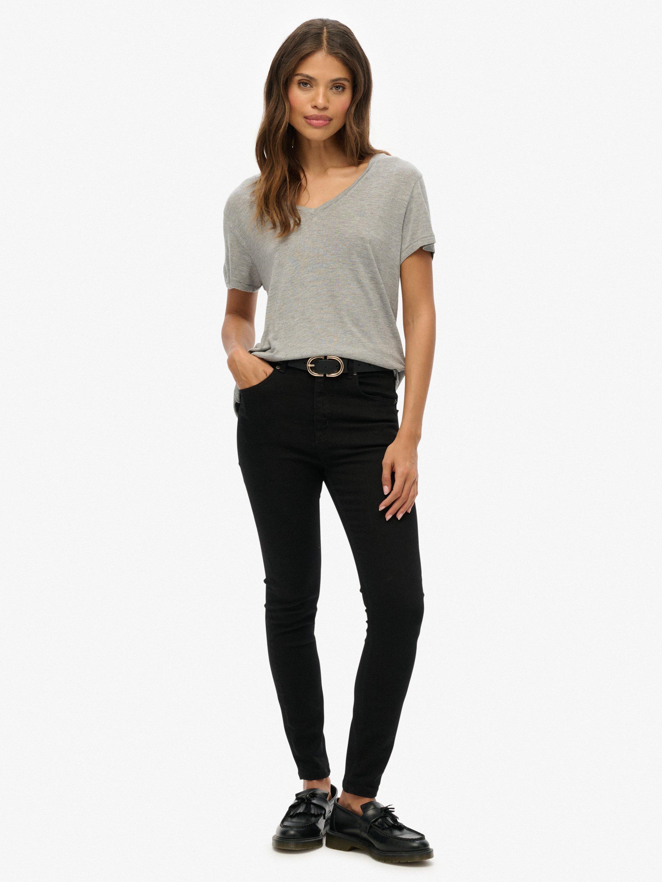 Product image 3 of 6, which shows Superdry The Studios Slub Embroidered T-Shirt, Silver Metallic, 8