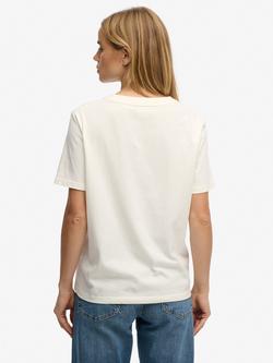 Superdry Luxe Casual Relaxed T-Shirt - view 2, Cream