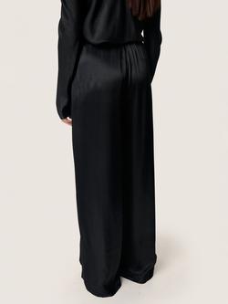 Soaked In Luxury Riyan High Waist Trousers, Black - view 2, Black