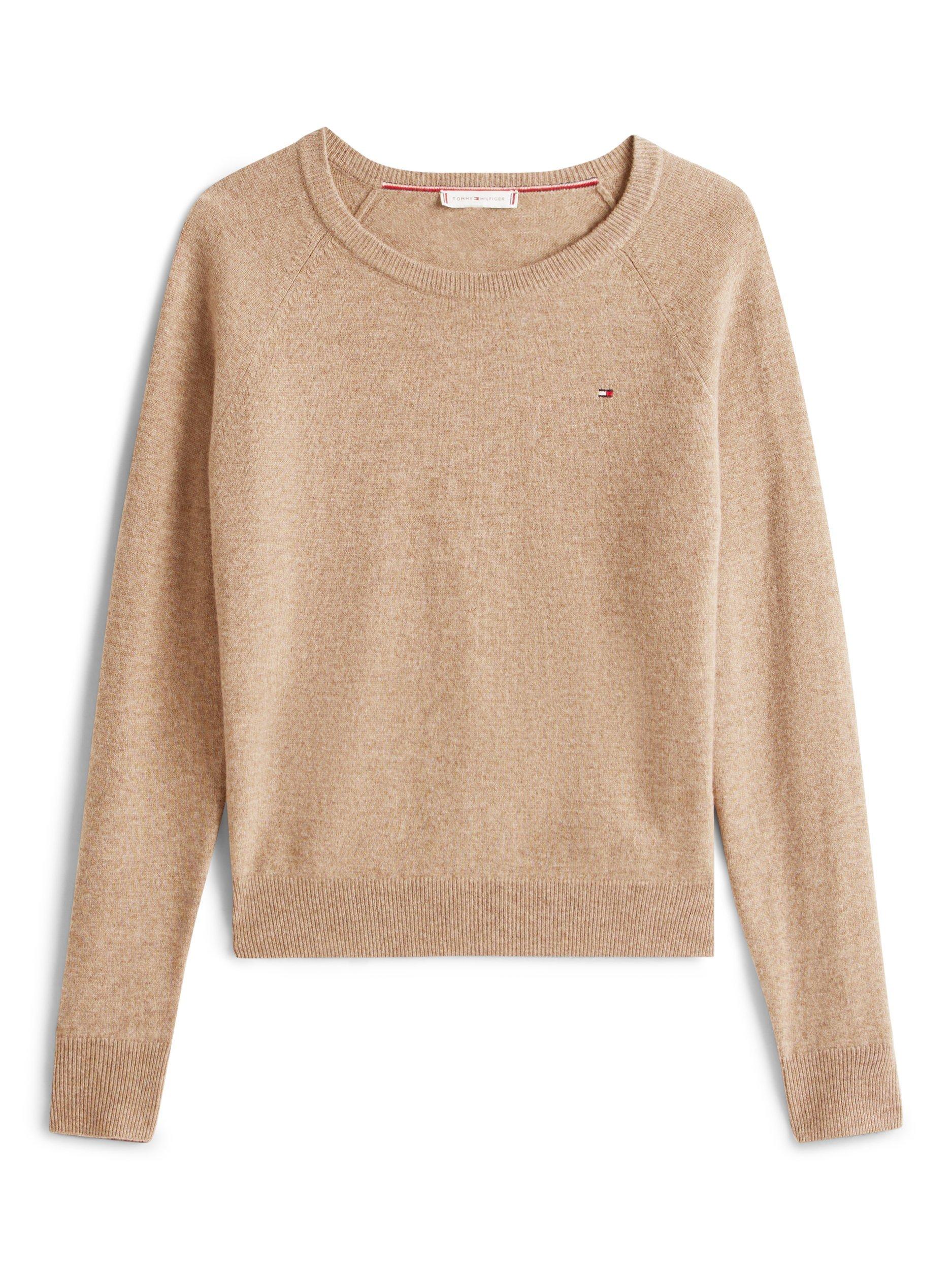 Product image 5 of 5, which shows Tommy Hilfiger Textured Crew Neck Wool Blend Jumper, Brown, XS