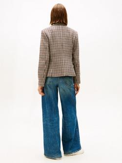 Tommy Hilfiger Heritage Check Pure Wool Blazer, Brown - view 2, Brown