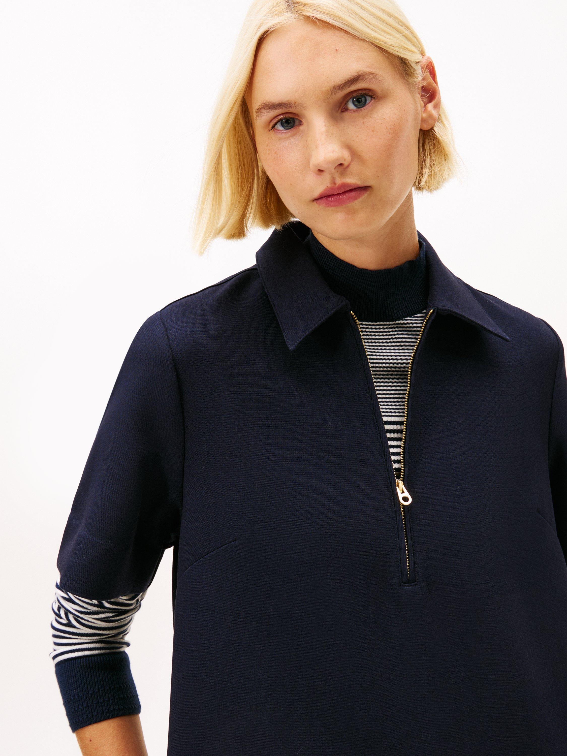 Product image 4 of 5, which shows Tommy Hilfiger Punto Shift Dress, Dark Night Navy, 4