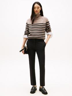 Tommy Hilfiger Gabardine Slim Fit Trousers, Black, Black