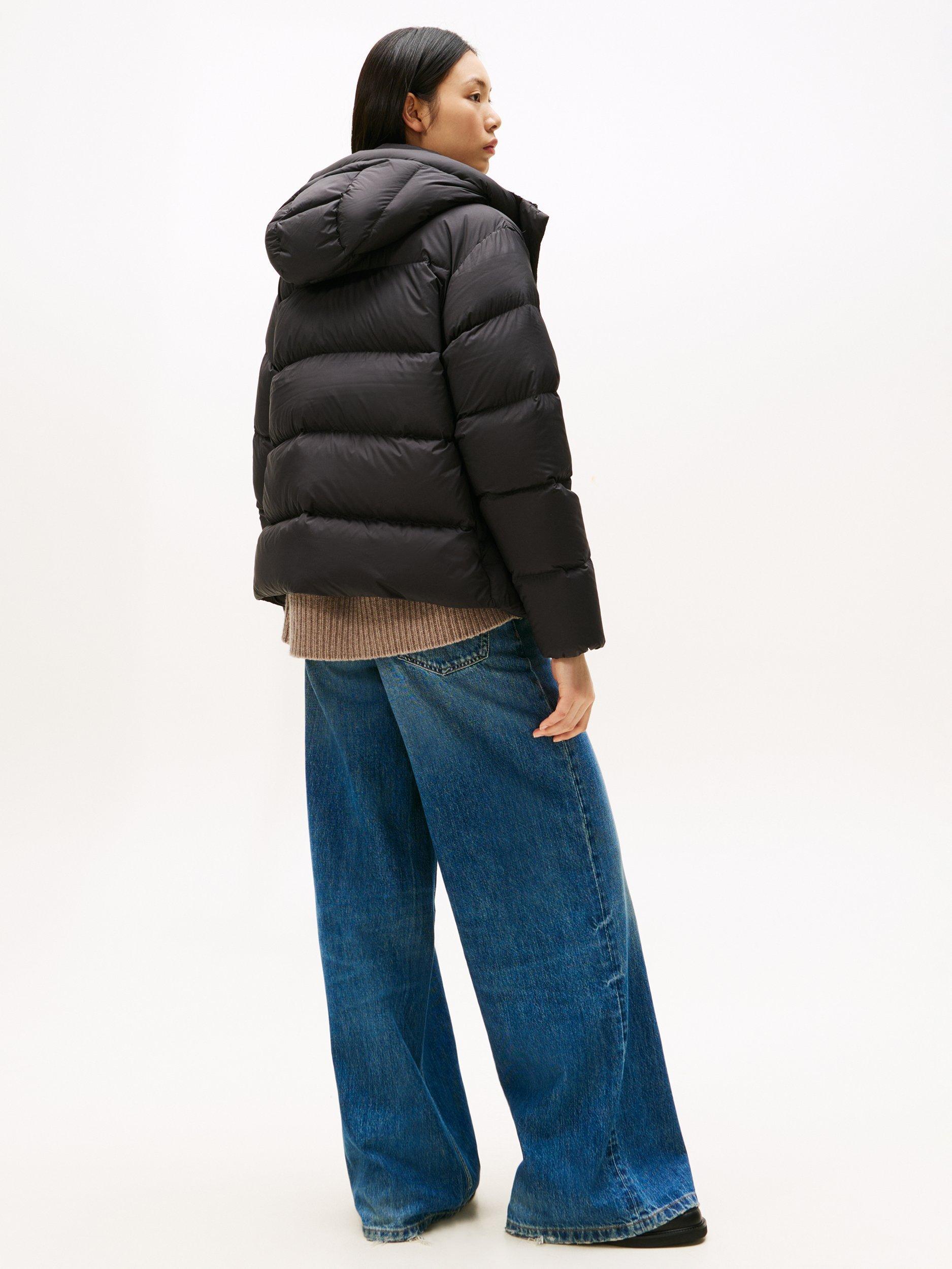 Product image 2 of 5, which shows Tommy Hilfiger Modern Water Repellent Down Jacket, Black, M