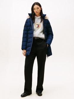 Tommy Hilfiger Water Repellent Puffer Coat, Dark Night Navy, Dark Night Navy