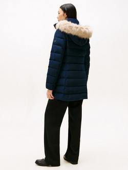 Tommy Hilfiger Water Repellent Puffer Coat, Dark Night Navy - view 2, Dark Night Navy