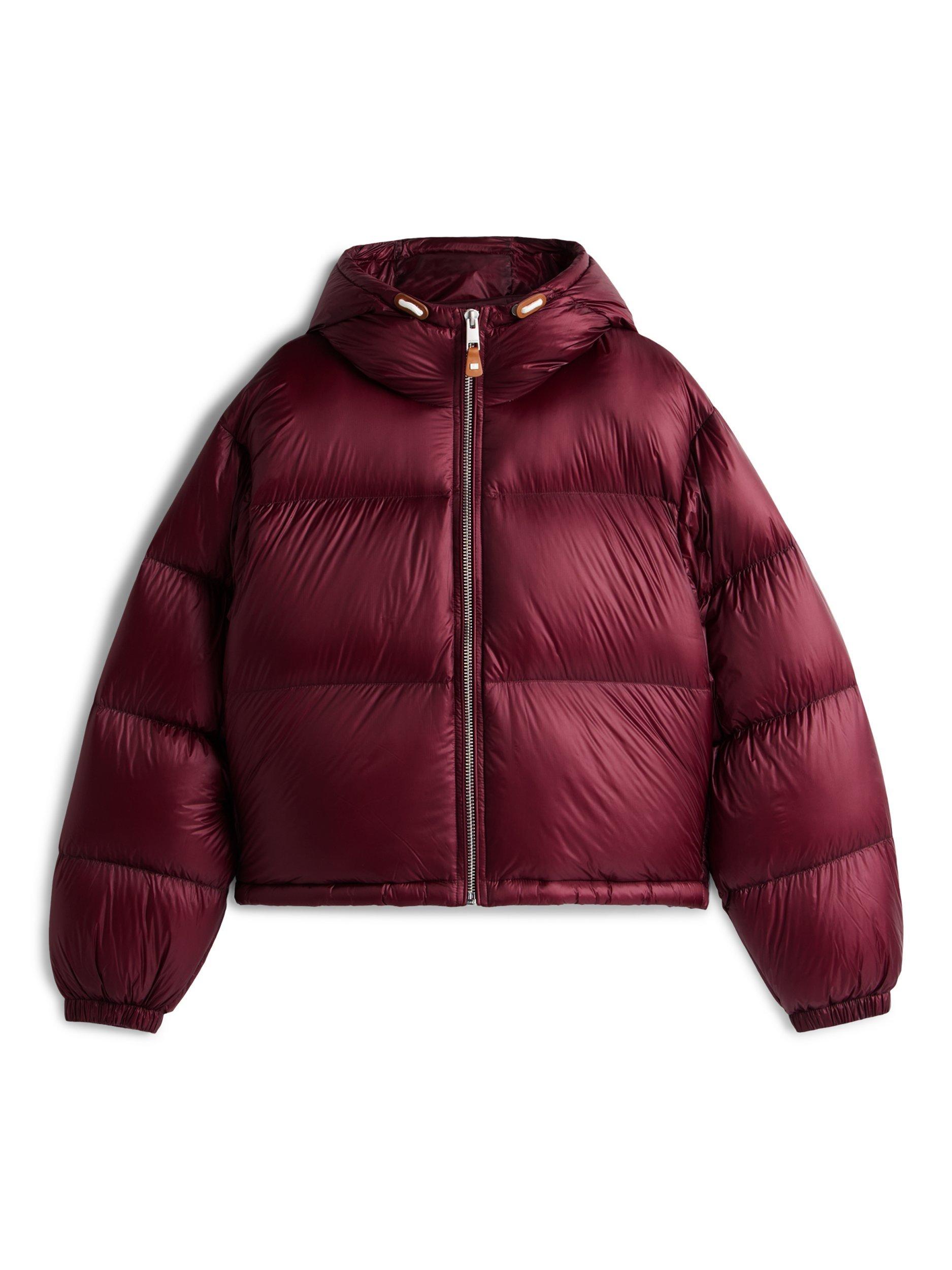 Product image 5 of 5, which shows Tommy Hilfiger Ultra Lightweight Down Ripstop Puffer Jacket, Red, XS-S