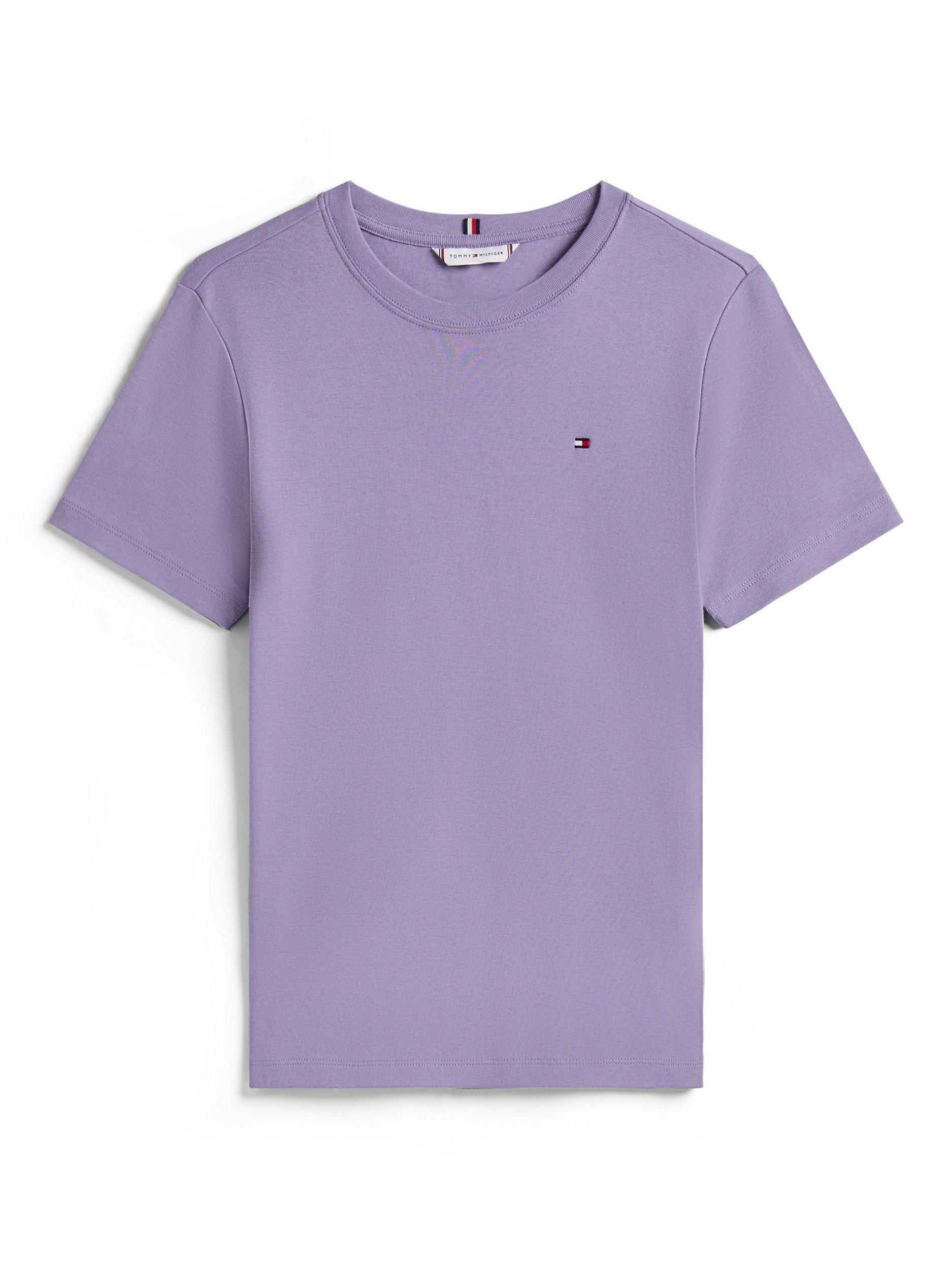 Product image 5 of 5, which shows Tommy Hilfiger Slim Crew Neck T-Shirt, Lavender Ash, XXL
