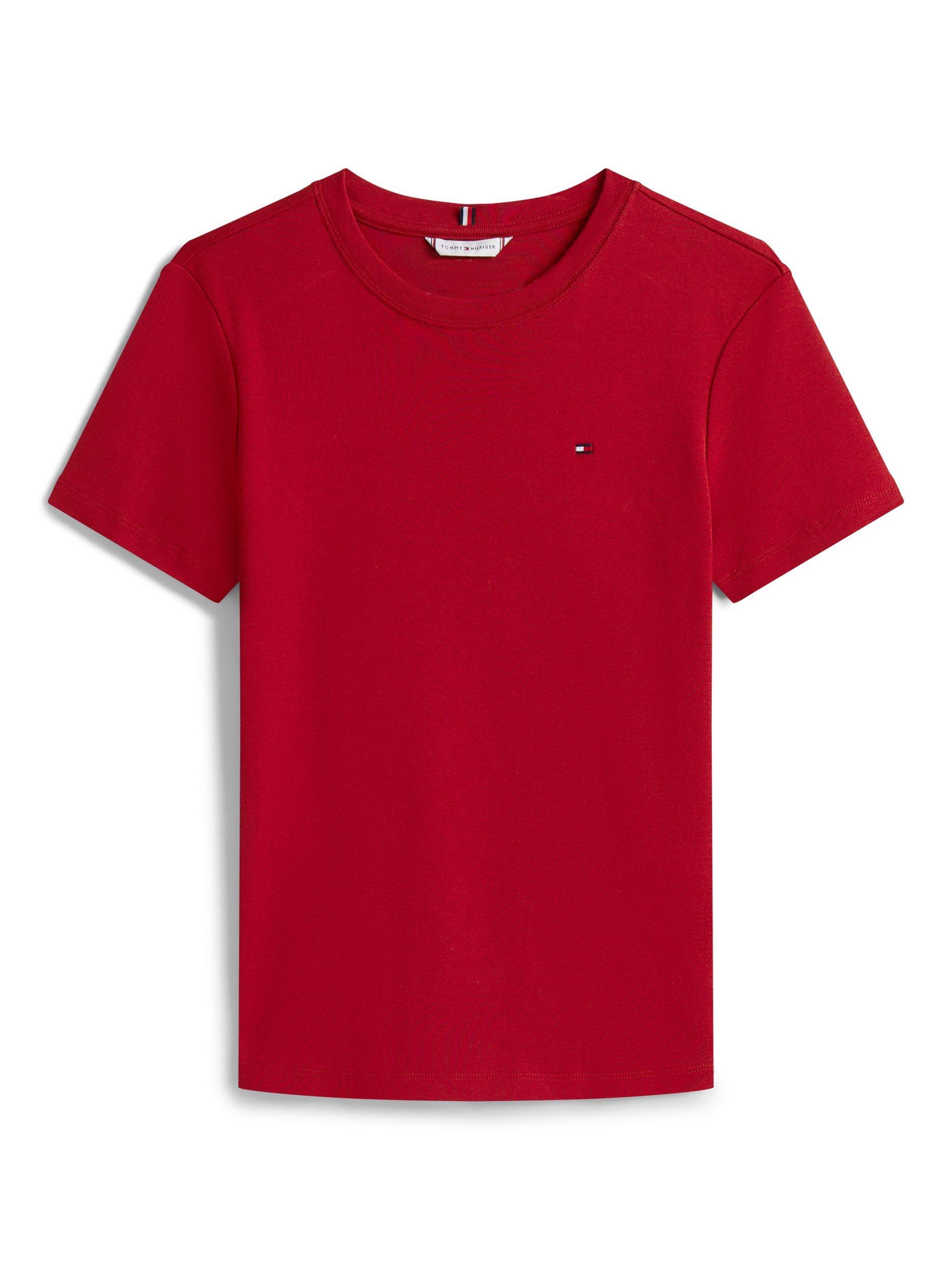 Product image 5 of 5, which shows Tommy Hilfiger Slim Crew Neck T-Shirt, Regatta Red, XXL