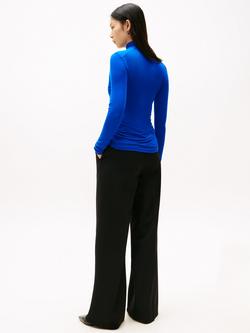 Tommy Hilfiger Slim Fit Turtleneck Top, Cobalt - view 2, Cobalt