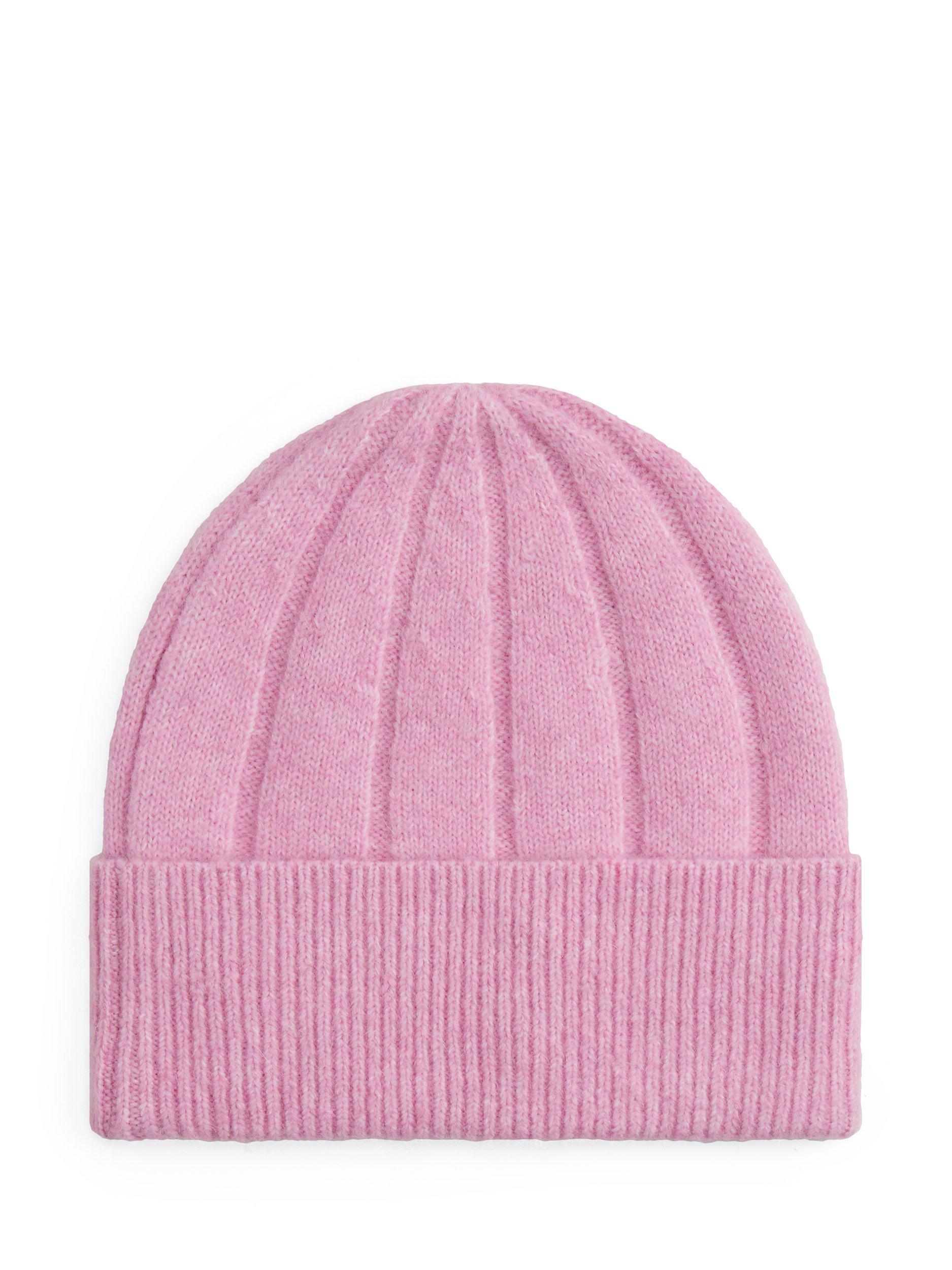 Product image 3 of 4, which shows Tommy Hilfiger Flag Fluffy Beanie Hat, Mystic Orchid, One Size
