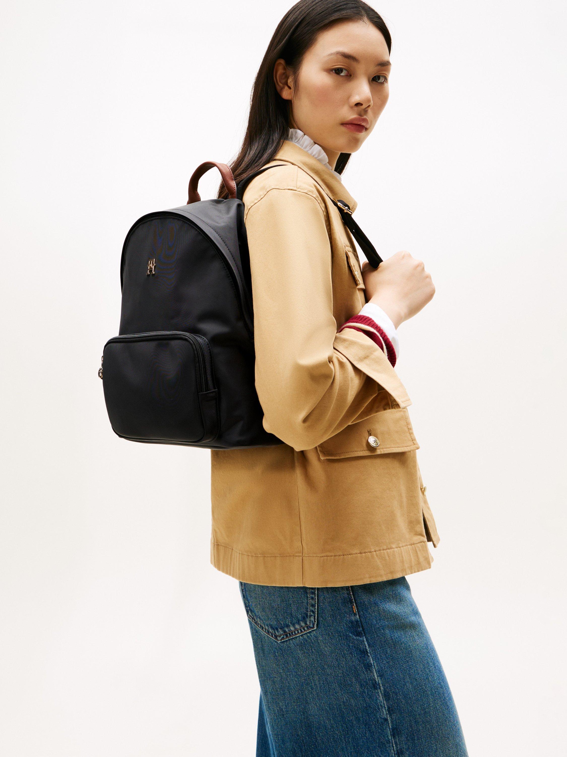 Product image 2 of 4, which shows Tommy Hilfiger Popette Dome Backpack, Black, One Size