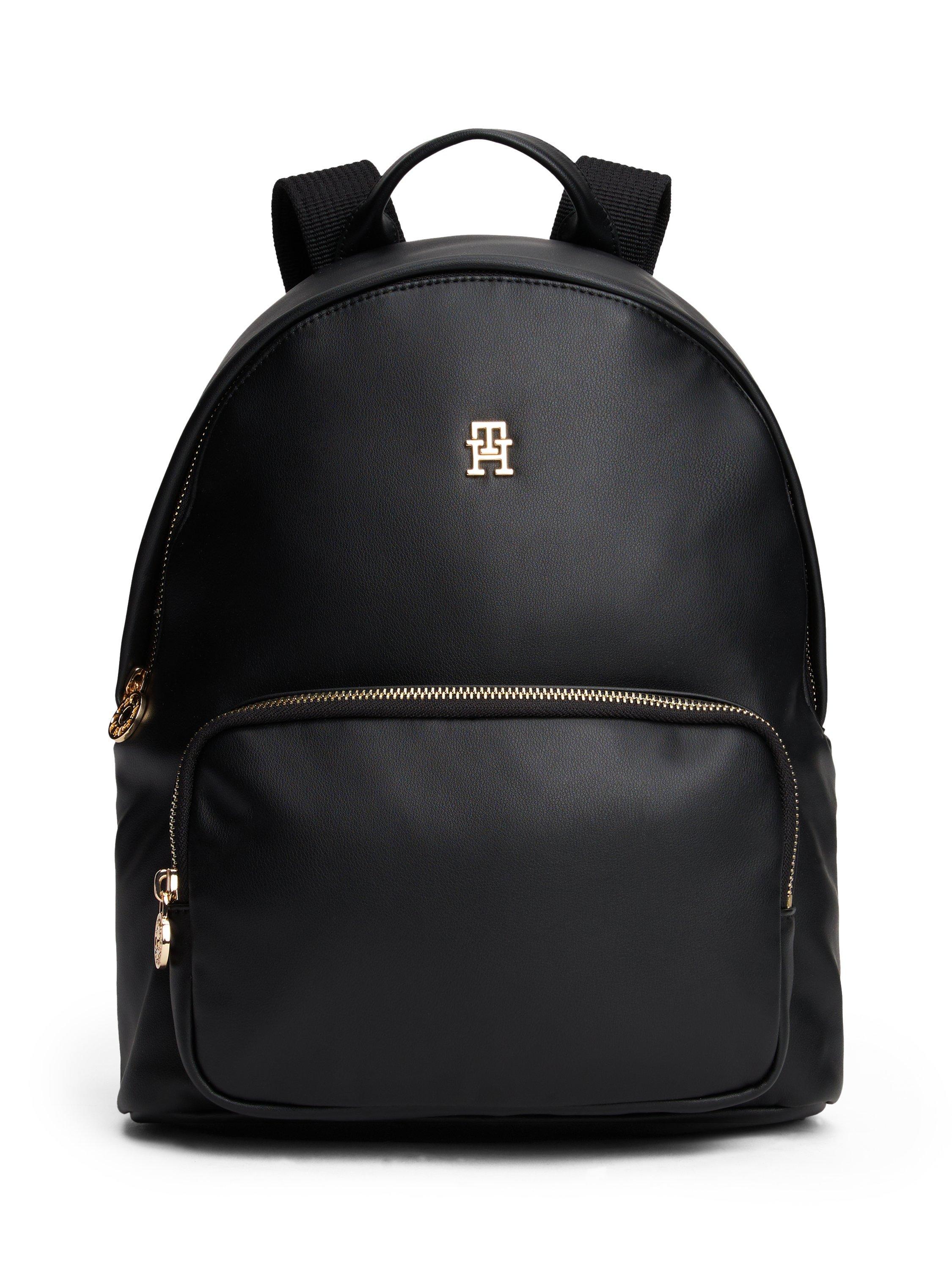Product image 1 of 5, which shows Tommy Hilfiger Popette Soft Dome Backpack, Black, One Size
