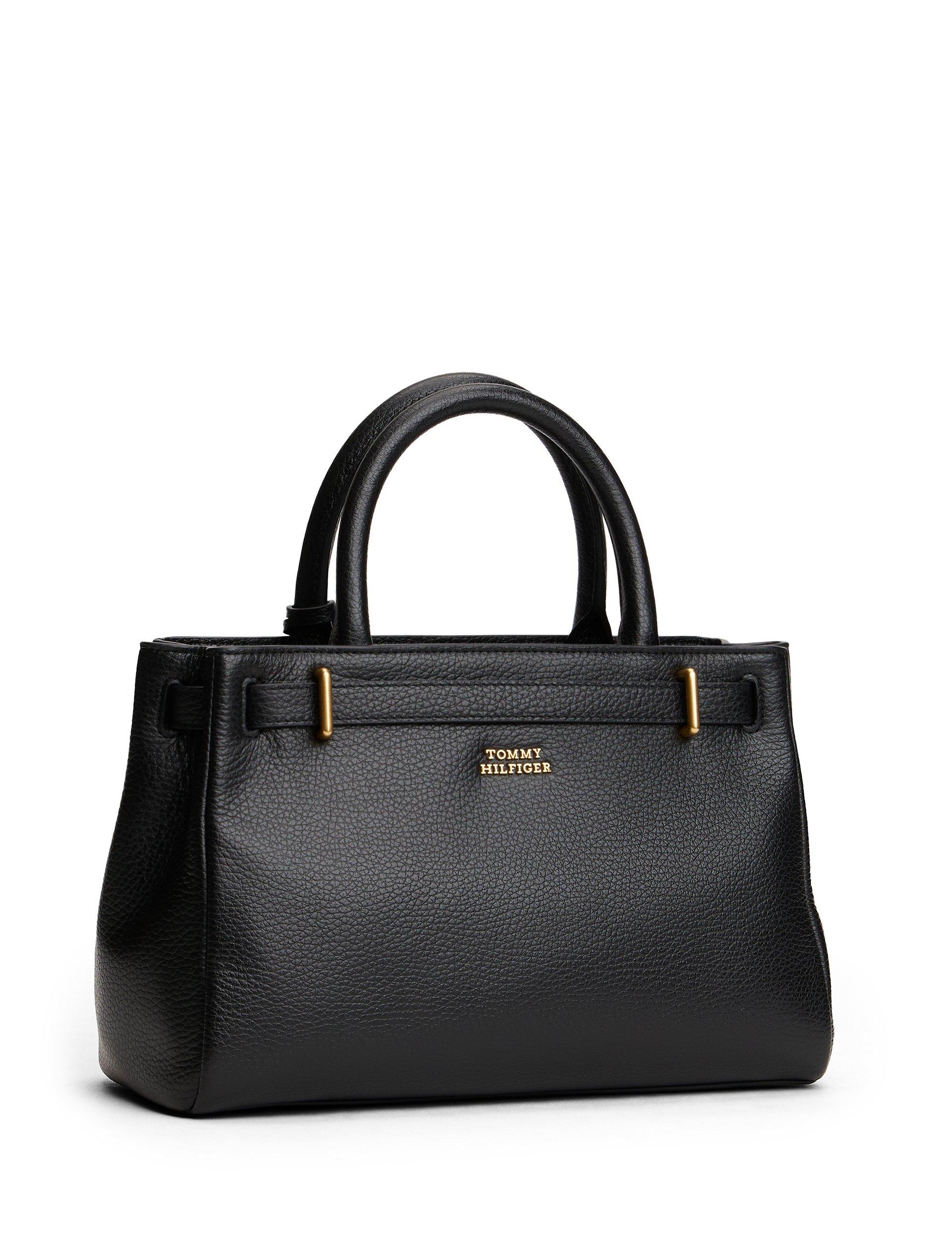 Product image 5 of 5, which shows Tommy Hilfiger American Icon Leather Bag, Black, One Size