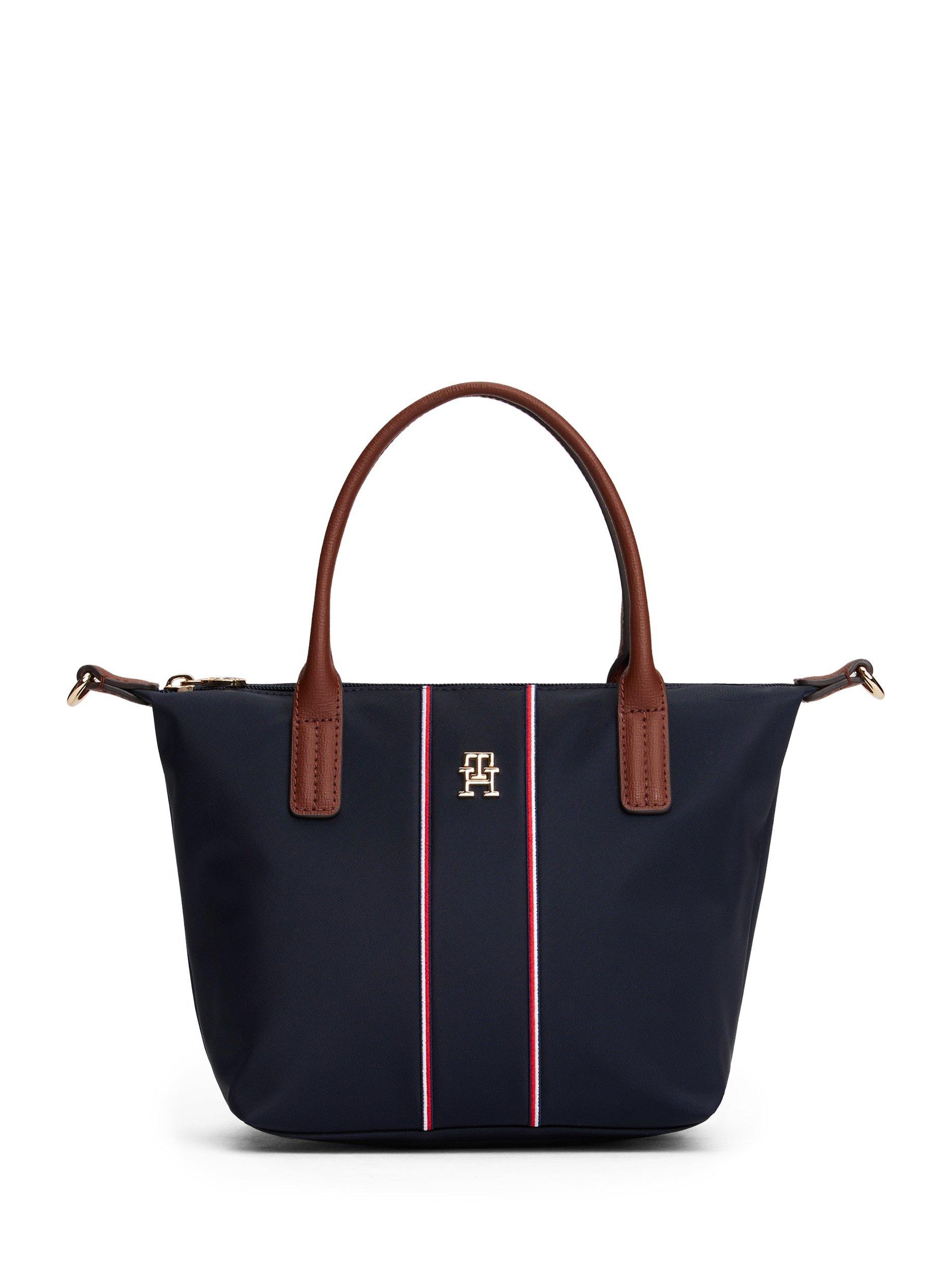 Product image 1 of 5, which shows Tommy Hilfiger Popette Mini Tote Bag, Blue/Multi, One Size