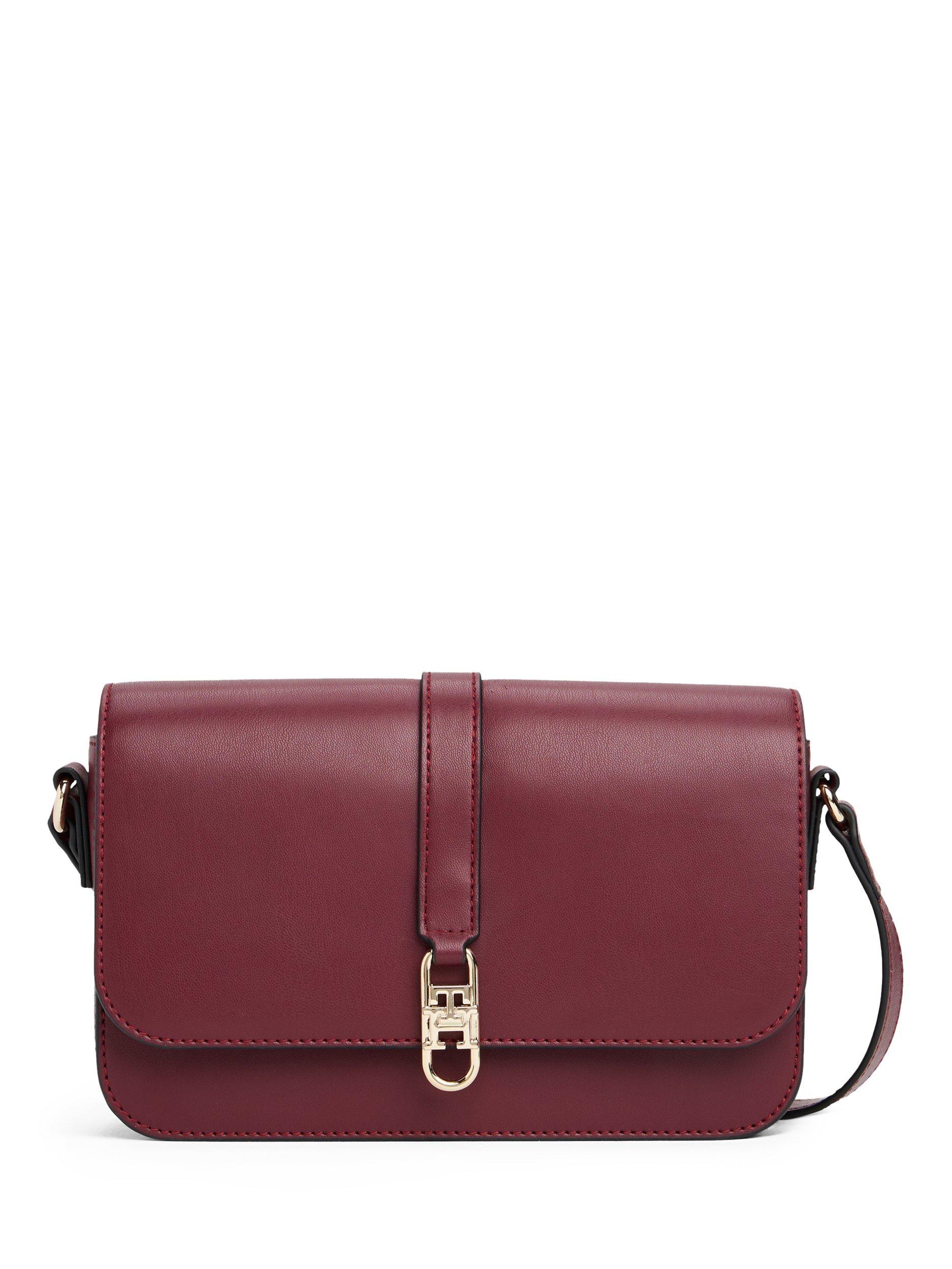 Product image 1 of 5, which shows Tommy Hilfiger Libre Flap Crossbody Bag, Red