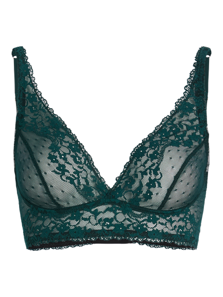 Commando Double Take Lace Bralette, Juniper, Juniper