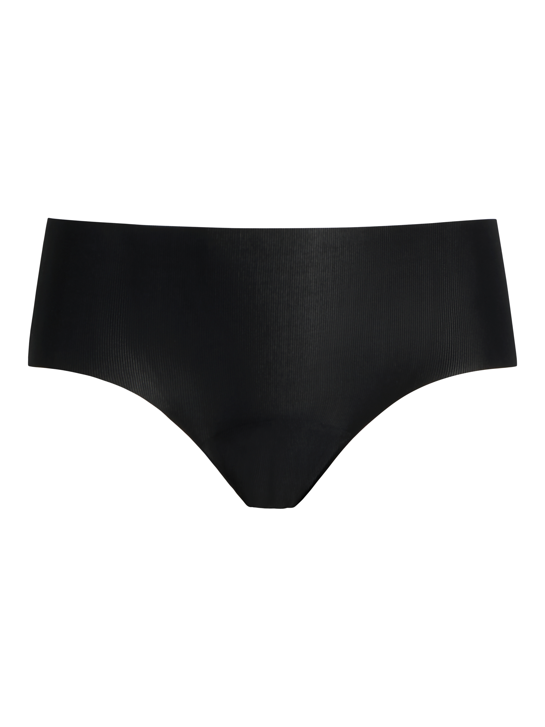 Product image 4 of 4, which shows Commando Invisible Rib Shorty Knickers, Black, One Size