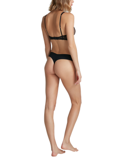 Commando Double Take Lace Thong, Black - view 2, Black