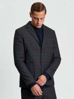 Ben Sherman Check Blazer, Dark Navy