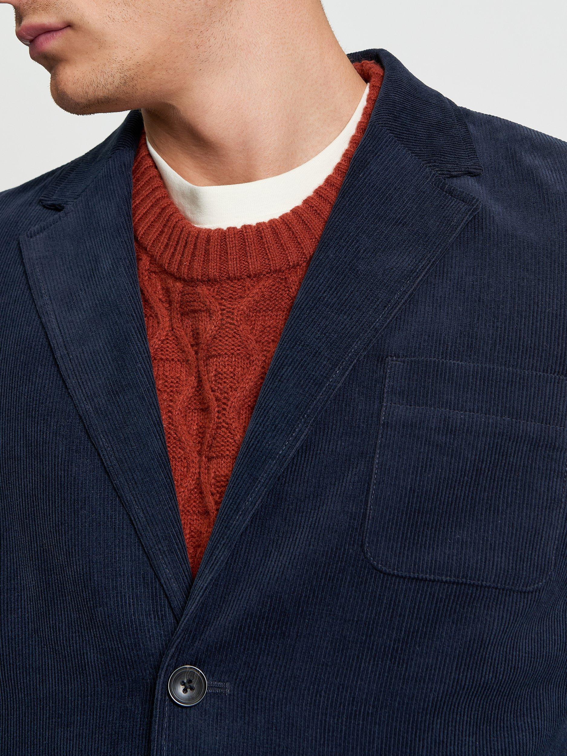 Product image 3 of 5, which shows Ben Sherman Cotton Corduroy Blazer, Dark Navy, S