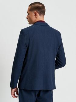 Ben Sherman Puppytooth Blazer, Marine - view 2, Marine
