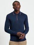 Ben Sherman Merino Wool Regular Fit Knit Polo Shirt