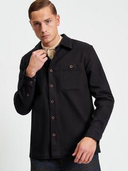 Ben Sherman Brushed Cotton Overshirt, Bark, Bark