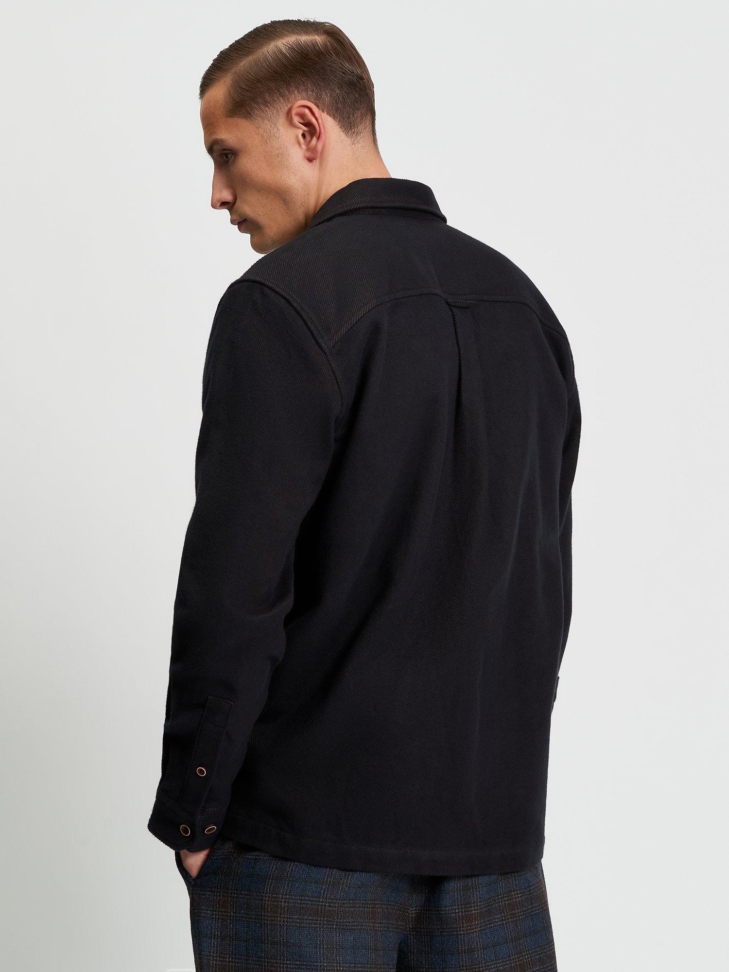 Product image 2 of 5, which shows Ben Sherman Brushed Cotton Overshirt, Bark, S