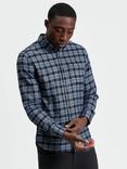 Ben Sherman Cotton Regular Fit Diffused Check Shirt, Slate