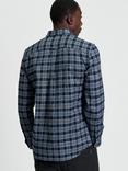Ben Sherman Cotton Regular Fit Diffused Check Shirt, Slate