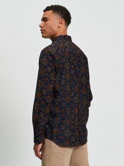 Ben Sherman Foulard Print Cord Shirt, Khaki - view 2, Khaki