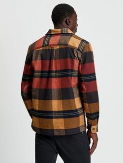 Ben Sherman Heavy Brushed Check Overshirt, Burnt Orange - view 2, Burnt Orange