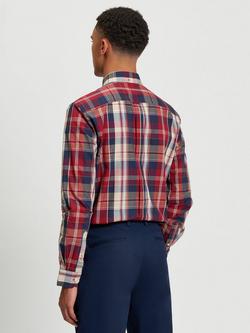 Ben Sherman Cotton Heritage Check Shirt - view 2, Red/Multi