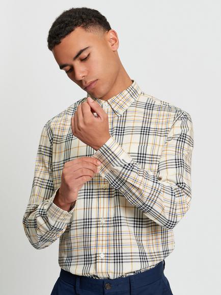 Ben Sherman Multi Check Shirt, Fog