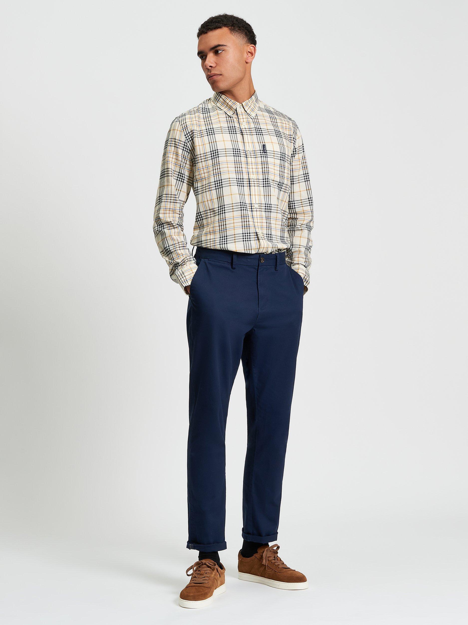 Product image 3 of 5, which shows Ben Sherman Multi Check Shirt, Fog, S