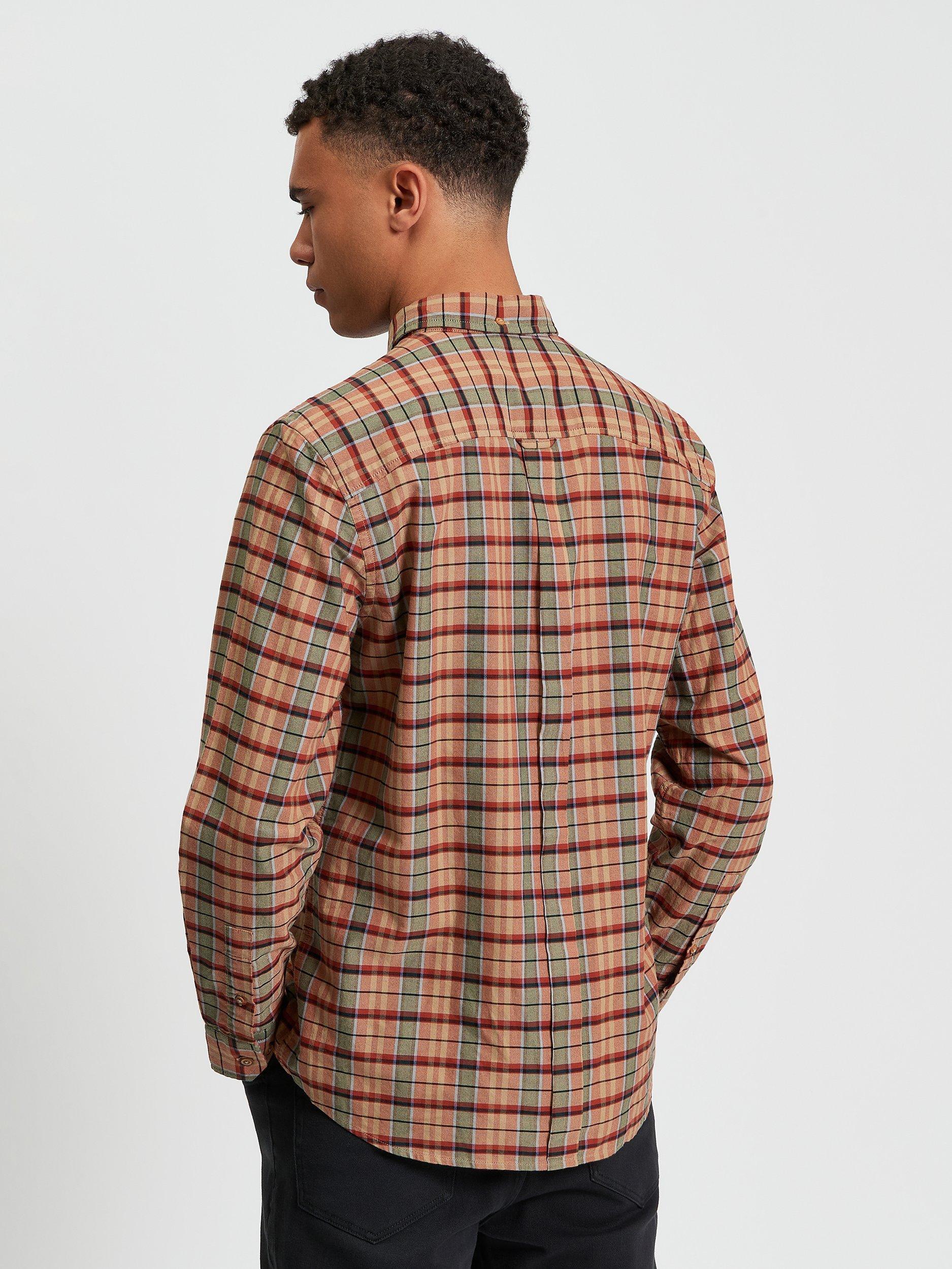 Product image 2 of 5, which shows Ben Sherman Cotton Oxford Check Shirt, Multi, S