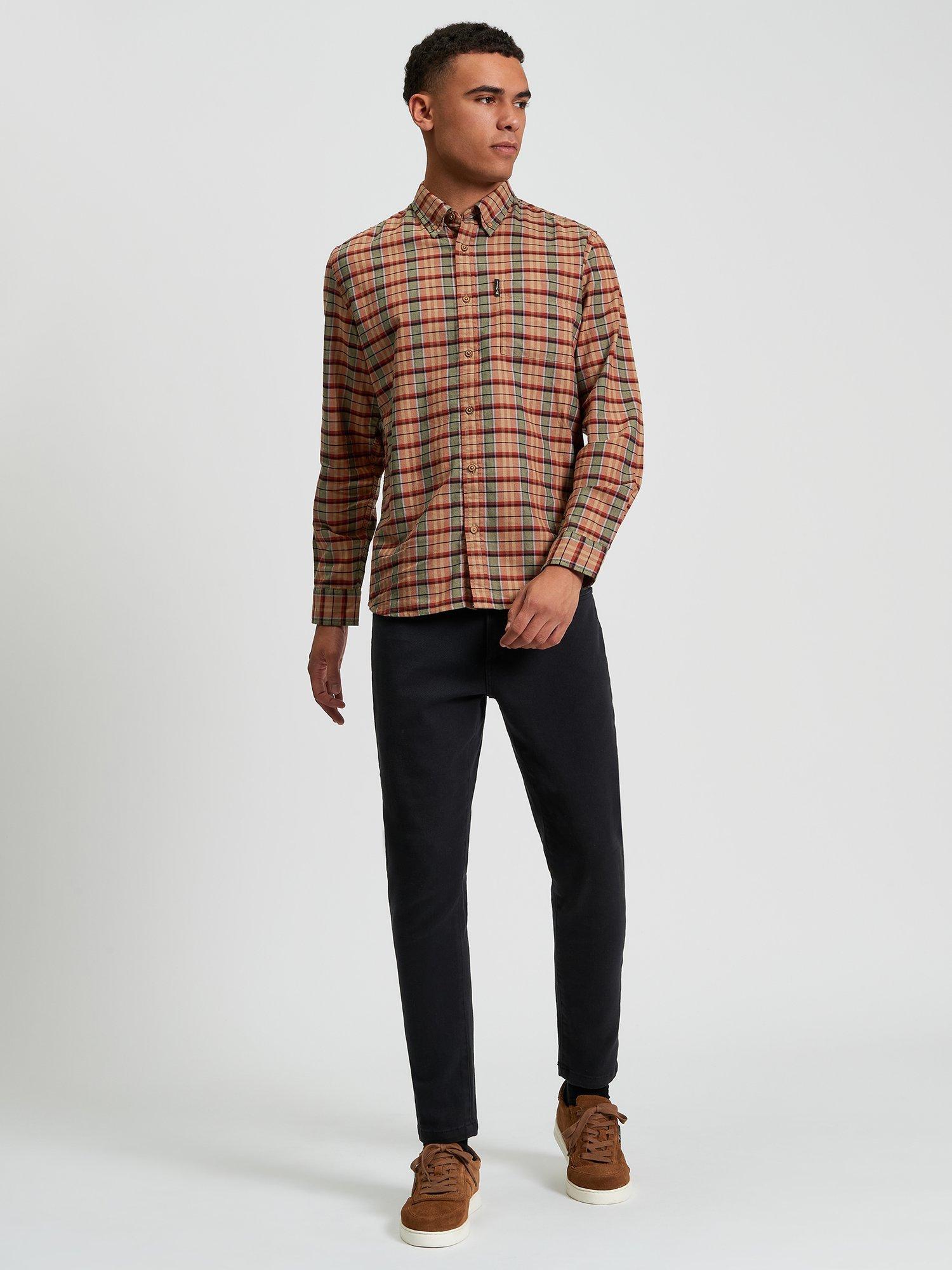 Product image 3 of 5, which shows Ben Sherman Cotton Oxford Check Shirt, Multi, S